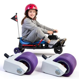 Crazy Cart XL Caster Wheels Generic Black Plastic-0